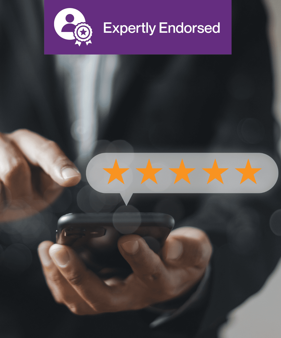 Satisfied client giving a 5-star review for BDR’s Cybersecurity Solutions.